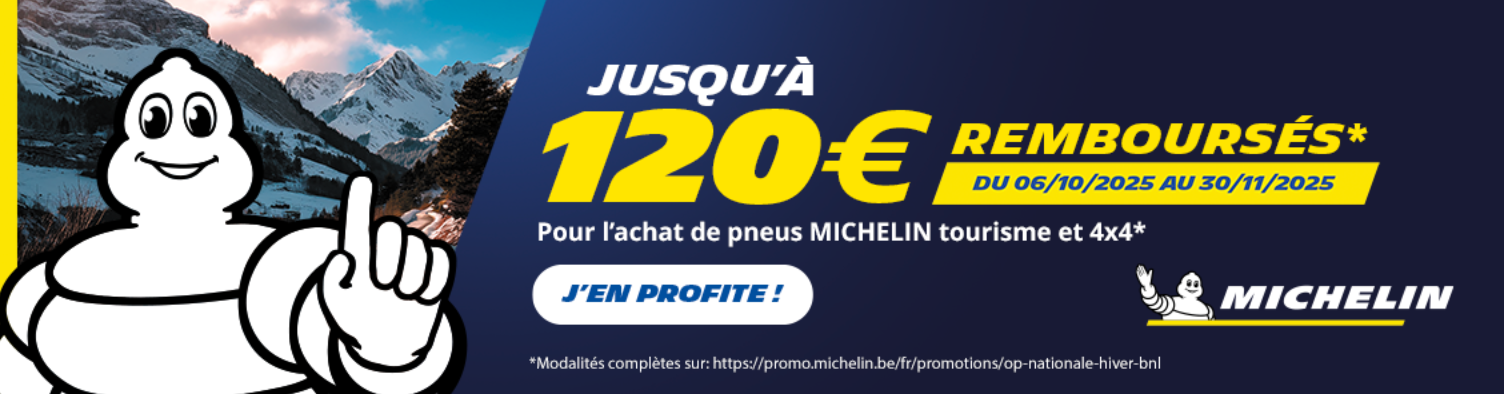 Promotion Michelin jusqu'à 120€ remboursés
